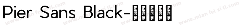 Pier Sans Black字体转换